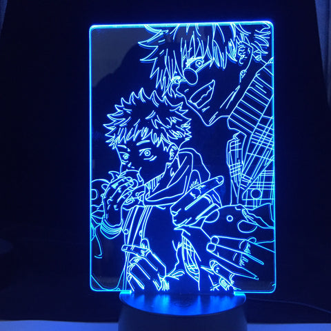 Anime Lamp Satoru Gojo Jujutsu Kaisen Led Night Light Yuji Itadori for Room Deco Birthday Gift Jujutsu Kaisen Lamp Yuji Itadori