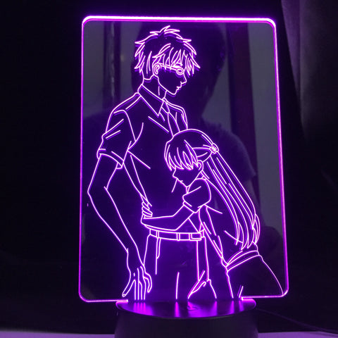 Sword Art Online for Bedroom Decor Bedside Nightlight Birthday Gifts for Women Men Konosuba Manga 3d Anime Lamp Led Night Light