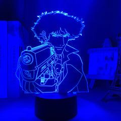 Led Light Anime Cowboy Bebop Spike for Kids Bedroom Decor Night Light Brithday Gift Room Desk Acrylic 3d Lamp Cowboy Bebop Manga
