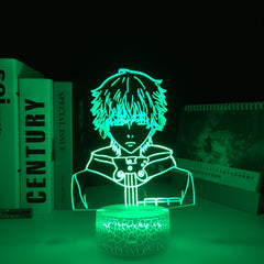 3D LED Anime Figures Tokyo Ghoul Ken Kaneki Night Light Touch Sensor Colorful Home Bedroom Table Decoration for Children's Festival Birthday Gifts Acrylic 7 Color Changes