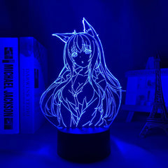 Nekopara Led Night Light for Bedroom Decor Gift Nightlight Anime Waifu Table 3d Lamp Nekopara