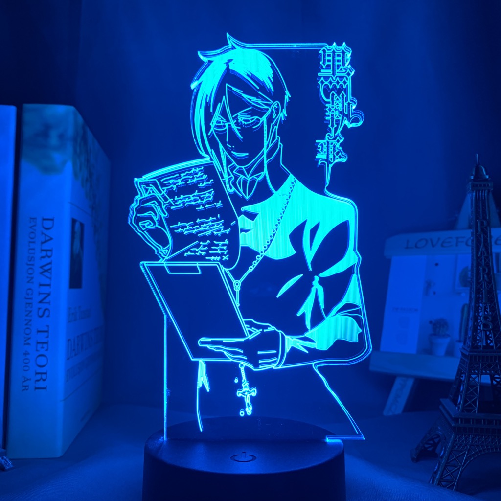 Anime Light Black Butler Led Night Light for Bedroom Decoration Colorful Nightlight Anime Gift 3d Lamp Black Butler