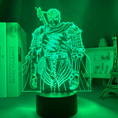 Anime Led Light Berserk Guts Figure for Bedroom Decorative Night Light Birthday Gift Kids Room 3d Table Lamp Manga Berserk