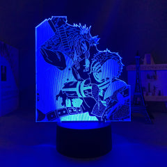 Kimetsu No Yaiba LED Night Light for Childrens gifts Bedroom Decoration  Demon Slayer Kyojuro Rengoku 3D Neon Lights