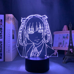 Kakegurui Compulsive Gambler Kirari Momobami Led Night Light for Bedroom Decor Nightlight Birthday Gift Anime 3d Lamp Kakegurui