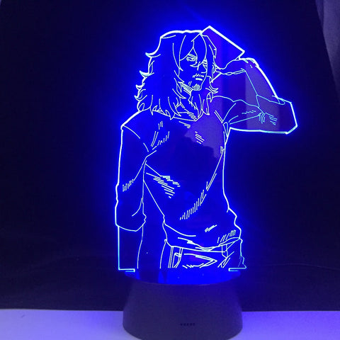 SHOTA AIZAWA 3d LED ANIME LAMP MY HERO ACADEMIA 3D Led 7 Colors Light Japanese Anime Remote Control Base Table Lamp Dropship