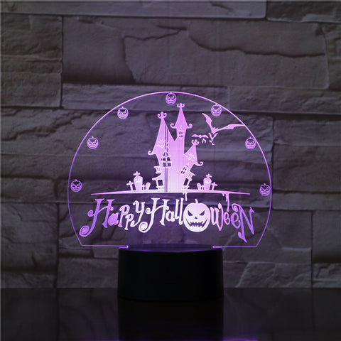 3D Lamp Halloween Festival Best Present for Children Dropshipping 2019 Visual Light Effect Awesome Decor Night Light Lamp 1761