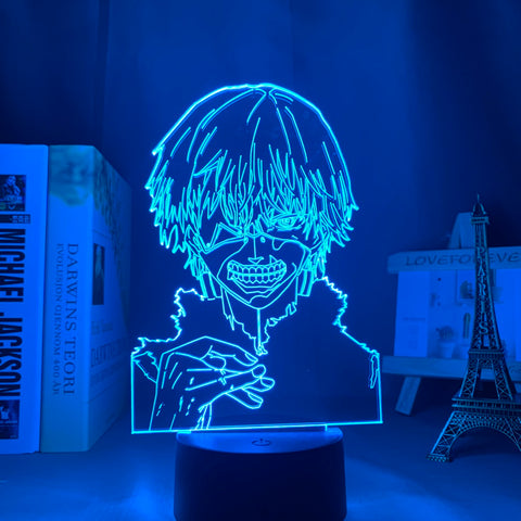 Anime 3d Lamp Tokyo Ghoul Ken Kaneki for Bedroom Decor Nightlight Cool Birthday Gift Acrylic Led Night Light Tokyo Ghoul