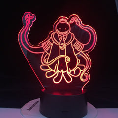 Assassination Classroom Koro Sensei Korosensei Figure Kid Night Light for Bedroom Decor Light Anime Gift for Child Table 3d Lamp