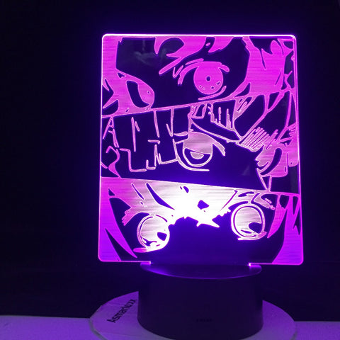 DEMON SLAYER PANEL LED ANIME LAMP DEMON SLAYER KIMETSU NO YAIBA Kid Child Nightlight Bedside Desk Lamp Japanese Led Night Light