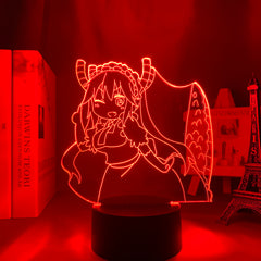 Anime Led Light Miss Kobayashi Dragon Maid Nightlight for Bedroom Decor Nightlight Manga Birthday Gift Room Led Night Lamp 3d