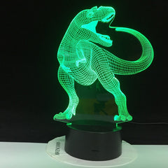 Dinosaur Theme Park 3D Lamp Game LED night light 7 Color Change Touch Mood Lamp Dropshipping Children Gift 3225