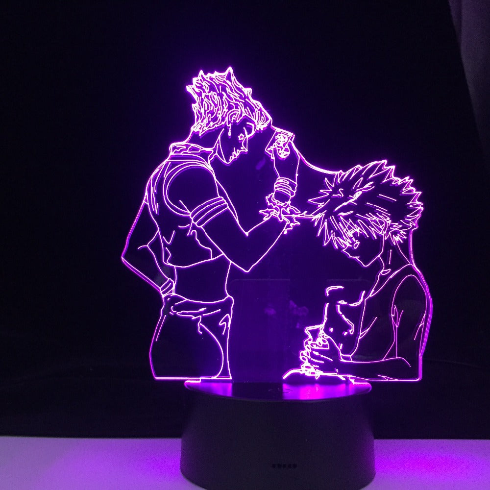 DABI Adult and Child MY HERO ACADEMIA LED ANIME LAMP 3D Nightlights My Hero Academia 3D Visual Night Light Table Lamp