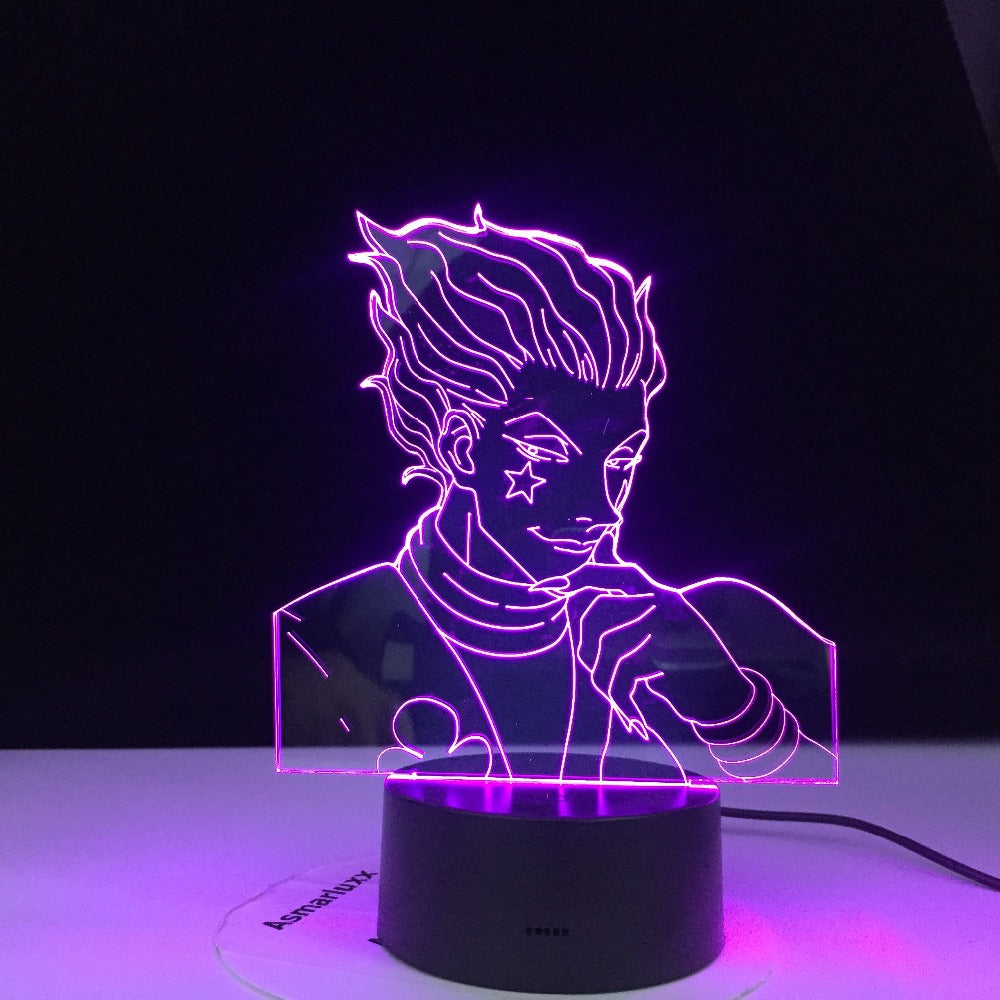 Anime Hunter X Decor Light 3d Lamp Hisoka Gadgets Kids Night Light Gift Led Touch Sensor Colorful Bedroom Nightlight Dropship
