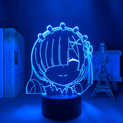 3d Anime Lamp Re Zero Starting Life In Another World LED Night Light for Room Decor Nightlight Gift Re Zero Rem Light