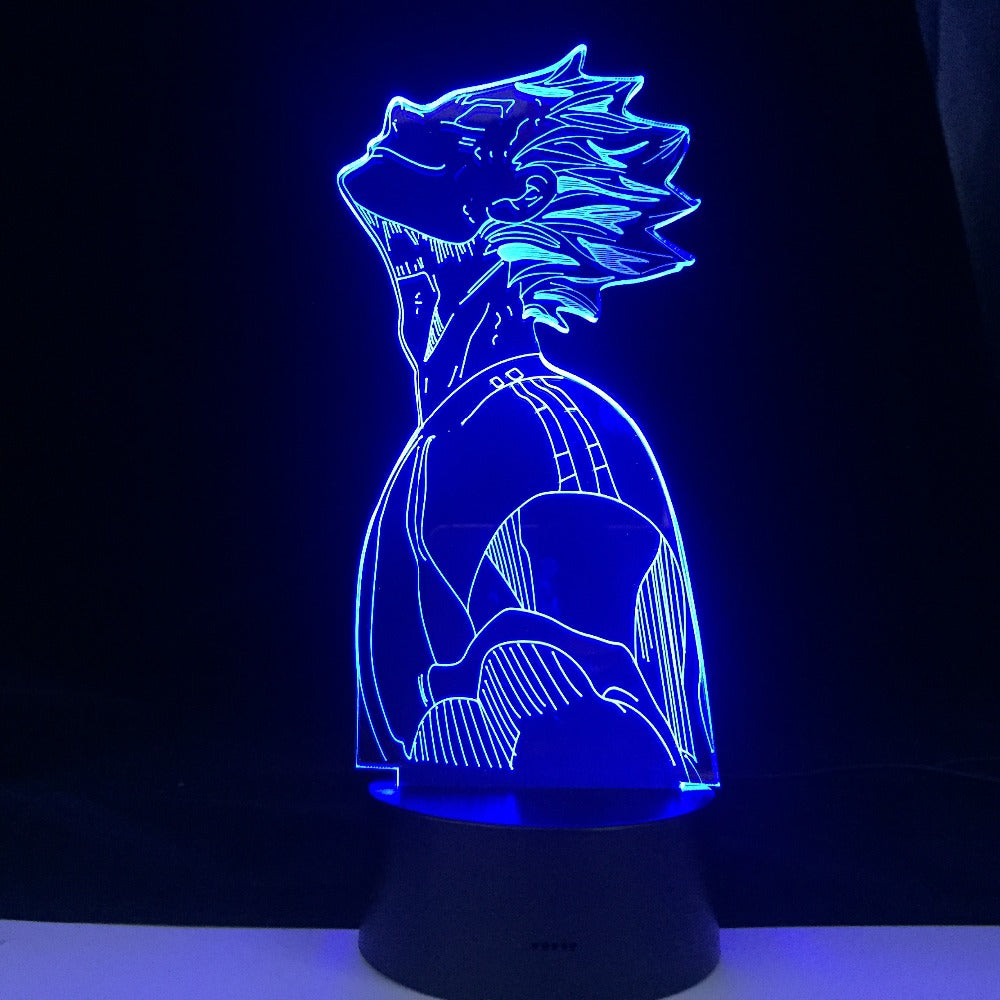 Haikyuu Bokuto 3D Led Anime Illusion Nightlights Colors Changing Table Lamp For Home Decor 11.11 Holiday Festival Deal