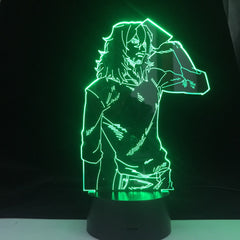 SHOTA AIZAWA 3d LED ANIME LAMP MY HERO ACADEMIA 3D Led 7 Colors Light Japanese Anime Remote Control Base Table Lamp Dropship