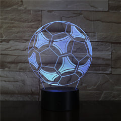 Gift for Boyfriends 3D Soccer Fan Soccer Ball Style Led Night Light for Bedroom Decor Remote Touch Control Dropshipping 3376