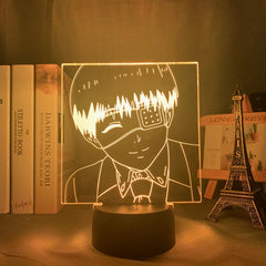 3d Lamp Anime Tokyo Ghoul Ken Kaneki Light for Kids Bedroom Decor Night Light Birthday Gift Manga Gadget Tokyo Ghoul Lamp Kaneki
