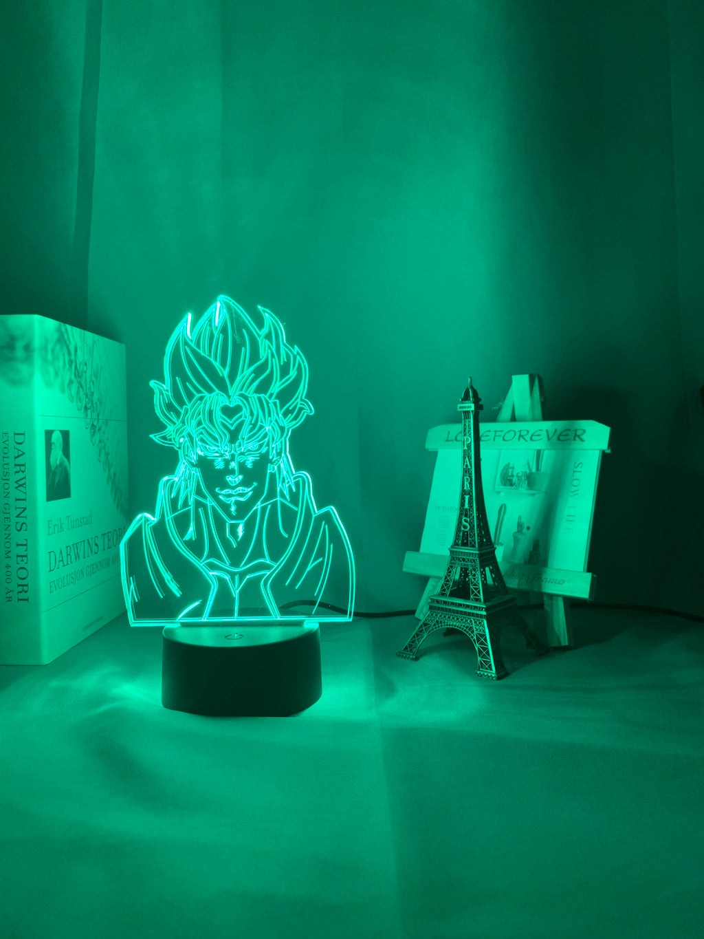 Acrylic Night Lamp Anime JoJo Bizarre Adventure for Bedroom Decor Light Touch Sensor Colorful Table Led Night Light Dio Figure