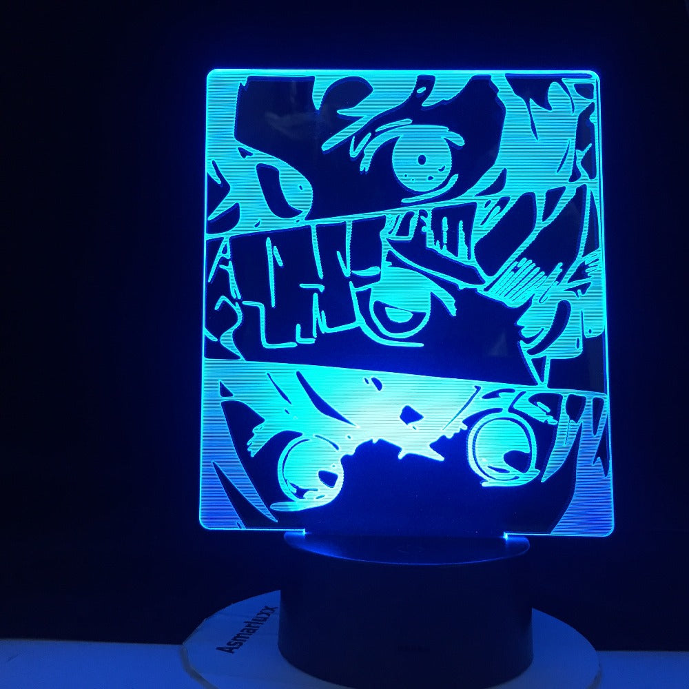 DEMON SLAYER PANEL LED ANIME LAMP DEMON SLAYER KIMETSU NO YAIBA Kid Child Nightlight Bedside Desk Lamp Japanese Led Night Light