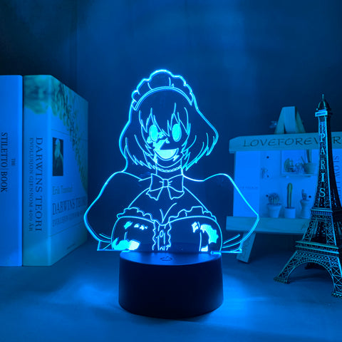 3D LED Lamp Anime Figure High Rise Invasion The Maid Mask Bedroom Desk Decoration Small Night Light for Children's Festival Birthday Gifts