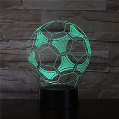 Gift for Boyfriends 3D Soccer Fan Soccer Ball Style Led Night Light for Bedroom Decor Remote Touch Control Dropshipping 3376