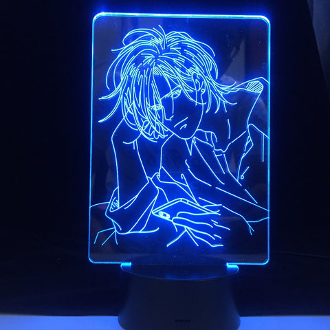 New Design Banana Fish ASH LYNX EIJI OKUMURA 3D ANIME LAMP Night lights lampara For Christmas Gift Table Lamp Fast Dropshipping