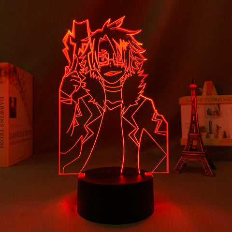 My Hero Academia Denki Kaminari 3D LED Lamp  Anime Figure Bedroom Desk Decoration Small Night Light for Children's Festival Birthday Gifts
