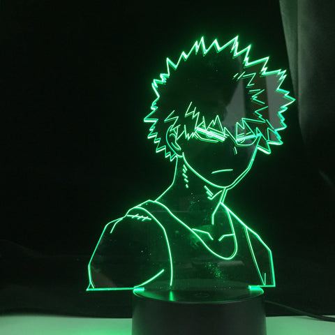 My Hero Academia Katsuki Bakugo Light Anime 3d Led Night Lamp Bakugo My Hero Academia for Room Decor Birthday Gift Manga Gadget