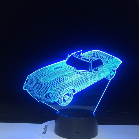 Colors Change Home Decor Light Fixture 3D LED Car Shape Light USB Luminarias Vehicle Night Light Baby Sleep Desk Lamp 1466