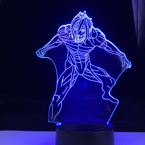 Anime 3d Light Attack on Titan Table Lamp for Home Decoration Birthday Gift Manga Attack on Titan LED Night Light Lamp