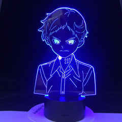 Manga Kids 3D Nightlight Bedside Desk Lamp Japanese The Promised Neverland Emma Figure Led Night Light for Home Room Decor Gift