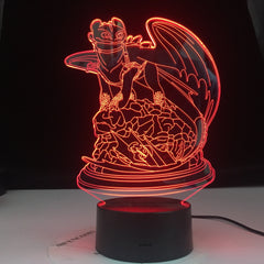 How to Train Your Dragon 2 Anime 3D Small Night Light Home Bedroom Table Decoration for   Children's Festival Birthday Gifts LED Lamp
