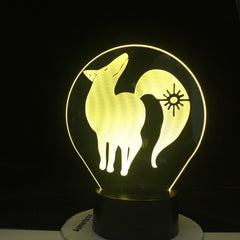 BAN FOX GREED 3d LED ANIME LAMP (THE SEVEN DEADLY SINS) Manga Gift Anime 3d Lamp Night Light Lamp Otaku Gift Fast Dropshipping