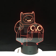 Cartoon Table Desk Lamp Children Night 3D LED Night Light Lampara Change Bedroom Xmas Gift Home Decoration Kids Dropshipping