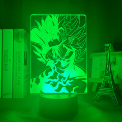 3d Lamp Anime Black Clover Asta Light for Kids Bedroom Decor Night Light Birthday Gift Manga Gadget Black Clover Asta Lamp