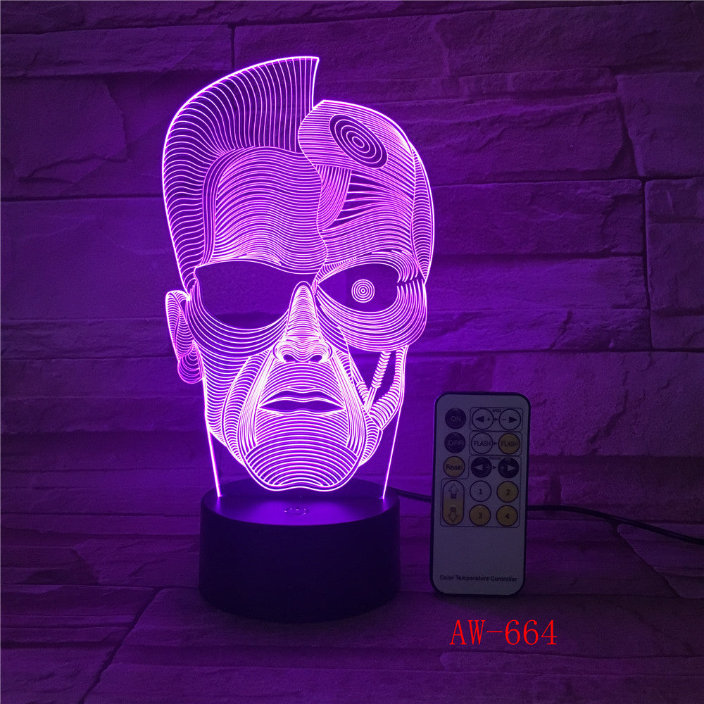 Electronic Gift 3D Led Light Fixtures Atmosphere Lamp 3d Stereo Night Light Bedside Lamp Creative Lamp Drop Shipping AW-664