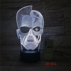 Electronic Gift 3D Led Light Fixtures Atmosphere Lamp 3d Stereo Night Light Bedside Lamp Creative Lamp Drop Shipping AW-664