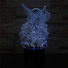 Sylvanas Windrunner Wow 3D LED Lamp World Of Warcraft Children's Night Light Led Bedroom Decor Holiday Gift Kids Night USB Lamp