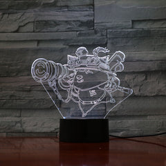 League of Legends LoL Heros 3D LED Night Light Touch Sensor 7 Colors Changing Child Kid Baby Kit Nightlight Bedroom Table Lamp