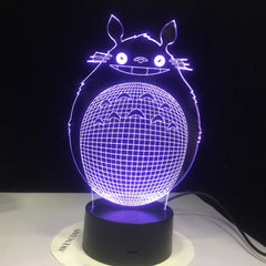 3D Led Novety Lighting Creative Gift Night Light Table Lamp Bedside Totoro Light Led Home Corridor Hotel Party Atmosphere Lights
