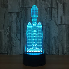 Space Shuttle 7 Colors X Lamp 3d Visual Led Night Lights For Kids Touch Usb Table Lampara Lampe Sleeping Nightlight Dropshipping