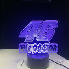 46 The Doctor 3D LED LAMP NIGHT LIGHT Drop Shipping Hot RGBW Bulb Christmas Decorative Gift Cartoon Toy Luminaria AW-2973