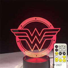 3D Night light Home Atmosphere Decor Contra Force Saga Game Series Night Light 7 Colors Table Lamp Child Holiday Gift AW-2427