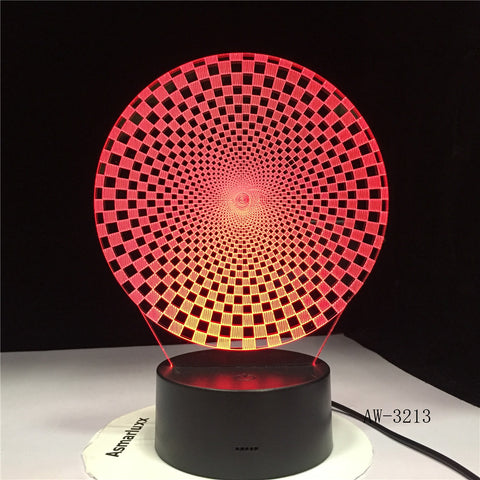 3D Colorful Visual Led Abstract New Shape Night Lights Usb Animal Table Lamp Bedroom Sleep Lighting Fixture Decor AW-3213