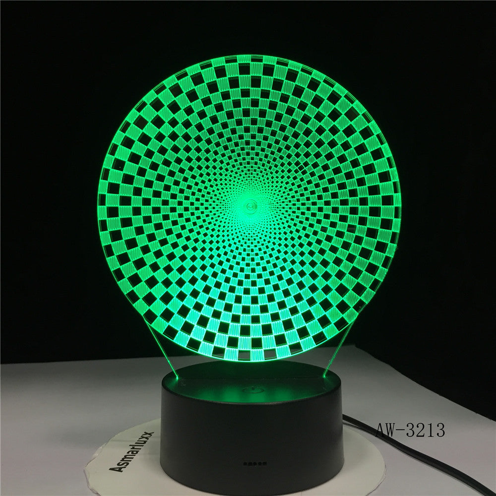 3D Colorful Visual Led Abstract New Shape Night Lights Usb Animal Table Lamp Bedroom Sleep Lighting Fixture Decor AW-3213