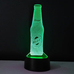 Beer Bottle Remote Control LED USB 3D Night Light 7 Colors Changing illusion Table Lamp Baby Sleeping Sensor light Drop Shipping