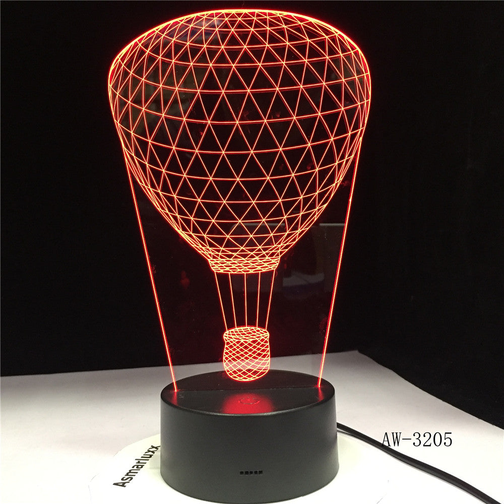 Balloon 3D Led USB Night light Table Lamp Colors Gradient Creative Luminaria Optical Illusion Lamp Home Decorative Gifts AW-3205