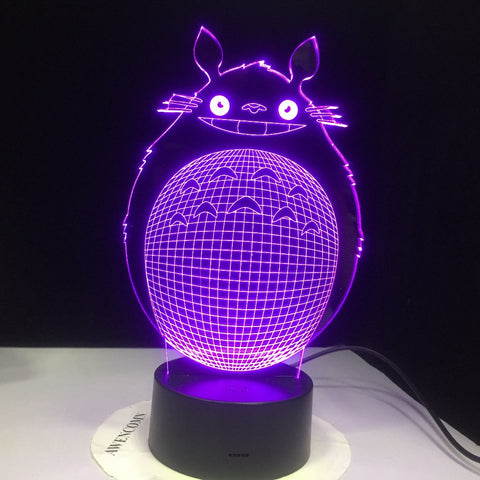 3D Led Novety Lighting Creative Gift Night Light Table Lamp Bedside Totoro Light Led Home Corridor Hotel Party Atmosphere Lights